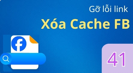 Xóa cache link facebook