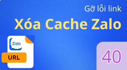 Xóa cache Zalo